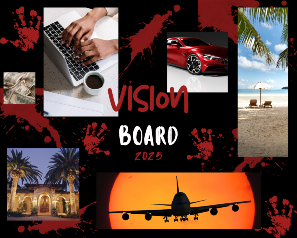 2025 true crime vision board